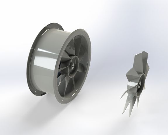 Euroventilatori - Model  EVF Series - Axial Flow Fan