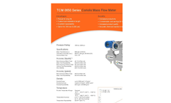 TCM 0650 Series Coriolis Mass Flow Meter - Datasheet