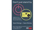 Employee Energy Awareness : Don't Just Stand By - Free Poster Download 