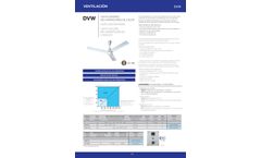 Met-Mann - Model DVW - Ceiling Fans for Heat Recovery and Ventilation - Brochure