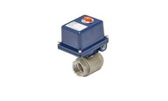 Model E2S Series - 2 PC Stainless Steel Ball Valve - Electric Actuator