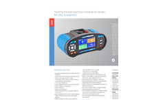 Eurotest XC - Model MI 3152 - Multifunctional Measuring Instruments Brochure