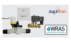 WRAS-approved water shut-off solenoid valves for leak detection applications