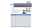 C&C Needle Valves Spec Sheet
