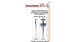 Itabar - Model IBFD HT - Liquid and Gas Flow Sensor Manual 