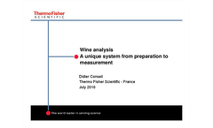 Wine Analysis a Unique System From Preparation to Measurement  Application Presentation