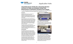 Using Multicollector ICP-MS with a Desolvating Nebulizer Accessory for Stable and Radiogenic Isotope Ratio Measurements of Speleothem and Marine Coral Samples - Application Note