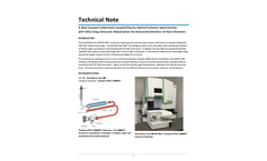 A New Compact Inductively Coupled Plasma Optical Emission Spectrometer (ICP-OES) Using Ultrasonic Nebulization for Enhanced Detection of Trace Elements - Technical Note