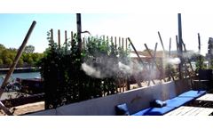 Misting system for outdoor cooling