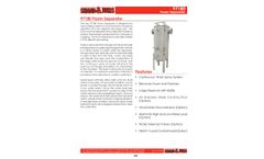 Shand & Jurs Biogas 97180 Foam Separator - Datasheet