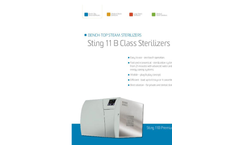 Model 11B - Bench Top Steam Sterilizers – Brochure