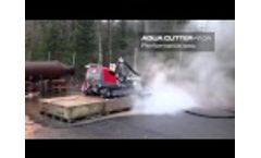 Hydrodemolition -- vattenbilning - Aqua Cutter robots by Aquajet Systems Video