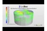 GridBee GS Series Electric Mixer 1 Minute Flow Pattern Demo, Potable Water Storage Tank Mixer - Video