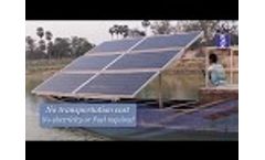 Saveer Solar Water Boat - Video