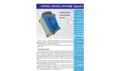 Atomtex - Model AT6102, AT6102A, AT6102B - Spectrometers - Brochure