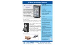 Atomtex - Model AT6130, AT6130A, AT6130D - Pocket Radiation Monitors - Brochure