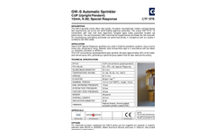 GW-Sprinkler - Model RTI < 50 - Quick Response Automatic Sprinklers - Brochure