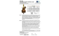 GW C300 Automatic Water Control Valve Pressure Reducing with Pneumatic Actuator - Brochure