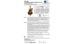 GW C300 Automatic Water Control Valve Pressure Reducing with Solenoid (Electrical Actuation) - Brochure