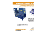 Sebright - Model AP-2430-1-4 - 4 Cubic Yard Capacity Apartment Compactors - Brochure