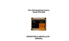 Model FPX104C - Fire Extinguishing Control Panel Brochure
