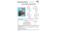 Fire Hydrant Globe Valve - Datasheet