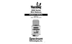 WatchDog - Model 2000 Series - Plant Disease Station - Manual
