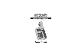SPAD - Model 502DL Plus - Chlorophyll Meter - Data Logger Manual