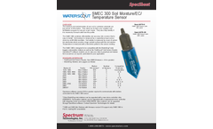 WaterScout - Model SMEC 300 - Soil Moisture/EC/Temperature Sensor - Specification