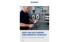 Klauke - Model EK WF 120 ML - Battery Powered Hydraulic Crimping Tools - Brochure