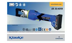Klauke - Model EK 35/4 - Battery Powered Hydraulic Crimping Tools - Brochure