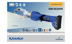 Klauke - Model EKM 60/22 - Battery Powered Hydraulic Crimping Tools - Brochure