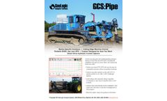 GCS:Pipe - Agricultural Drain Tiling Software - Datasheet