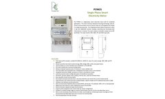 Powercom - Model PCR421 - Single Phase Smart Electricity Meter  Brochure