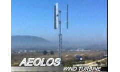 Rooftop Vertical Wind Turbine - Aeolos V 1kw Vertical Wind Turbine Video