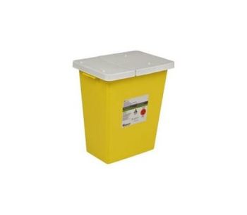SharpSafety - Model 8931 - Chemotherapy Container, Hinged Lid 12 Gal