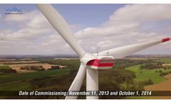 W2E 3.X MW Wind Turbine Model With Winergy Medium-Speed Hybriddrive - Video