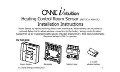 Intuition - Model cw - Single Zone Heating Control System with Wireless Smart Thermostat - Brochure