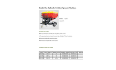 Agrose - Double Disc Hydraulic Fertilizer Spreader Machines - Brochure