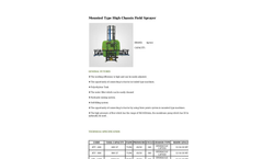 Agrose - Mounted Type High Chassis Field Sprayer - Brochure