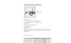 Agrose - Trailer Type High Chassis Field Sprayer - Brochure