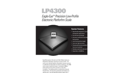 Model LP4300 - Precision Low-Profiile Platform Scale Brochure