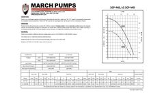 March - Model LC-2CP-MD - Submersible Seal-Less Centrifugal Magnetic Drive Pump - Manual