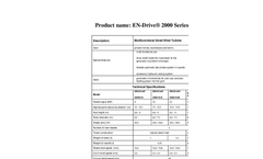 EN-Drive - Model 2000 - Small Wind Turbine Datasheet
