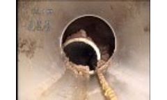Trenchless Sewer Repair CIPP Oxford 10HDPE Break (See CIPP Patch) - Video