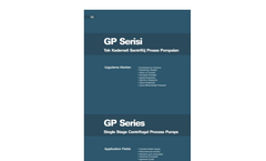 Model GP - Single Stage Process Pumps Brochure