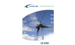Leading Edge - Model LE-450 - Wind Turbine Brochure
