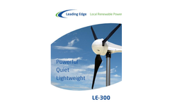 Leading Edge - Model LE-300 - Wind Turbine Brochure