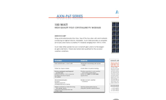 Auxin - 72 Cell Mono Monocrystalline Solar Panel - Brochure