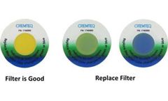 Model BTIS - Basic Vapors Saturation Indicator Sticker for Ductless Hood Filters